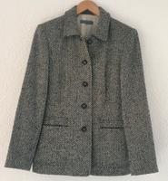 MONTEGO Jacke Blazer Fischgräten Muster Wolle grau weiss Gr38 Baden-Württemberg - Mannheim Vorschau
