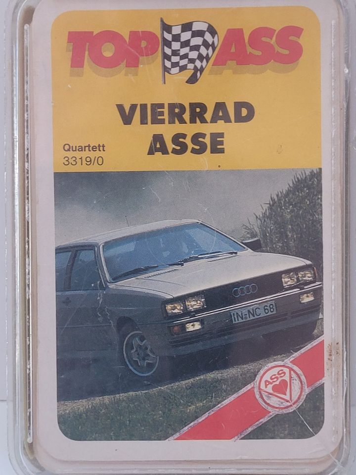 QUARTETT - VIERRAD ASSE / Ass 3319/0  guter Zustand Auto Quartett in Asendorf (bei Bruchhausen-Vilsen)