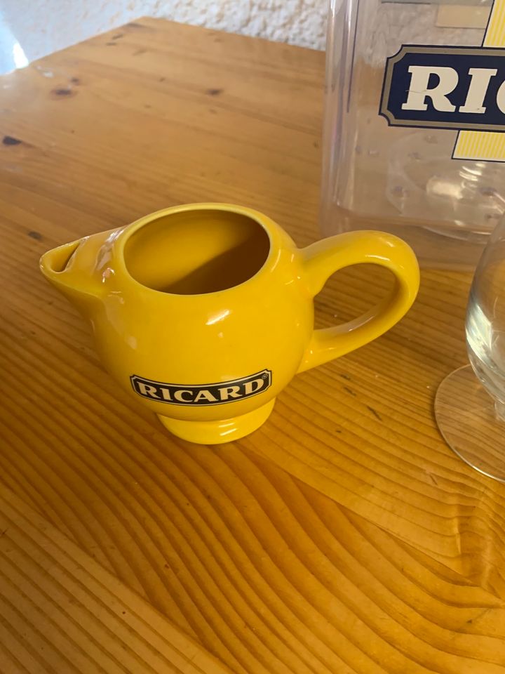 Ricard Karaffe Gläser Eiswürfelbehälter original in Wallerfangen