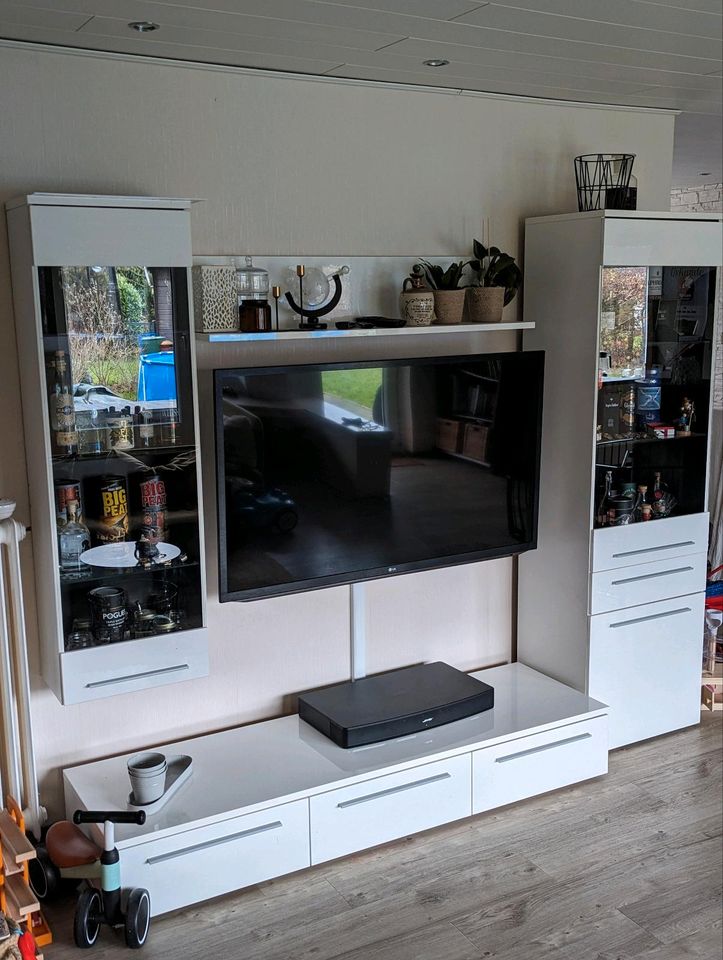 Wohnwand Schrank Borte Lowboard Wohnzimmer NP 1250€ in Sande