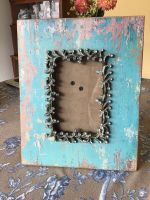 Shabby-chic 10x15 Holzbilderrahmen mit Strassumrandung Bremen - Schwachhausen Vorschau