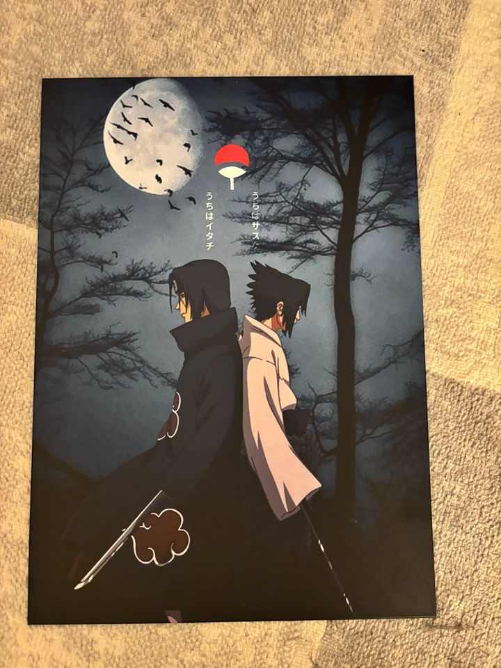 Displate/Metall Wandbild von Itachi und Sasuke in Landshut