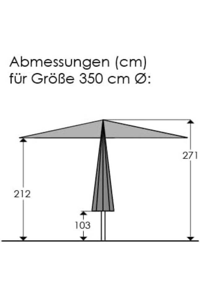 Schneider Sonnenschirm Adria, terracotta, 350 cm rund in Lohe-Föhrden