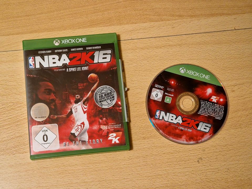 NBA 2K16 (Microsoft Xbox One, 2015) sehr guter Zustand in Werda