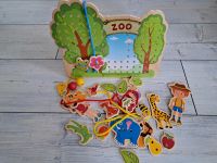 Fädel Spiel Zoo Holzspielzeug Holz Spielzeug Motorik Lernspiel Sachsen-Anhalt - Brehna Vorschau