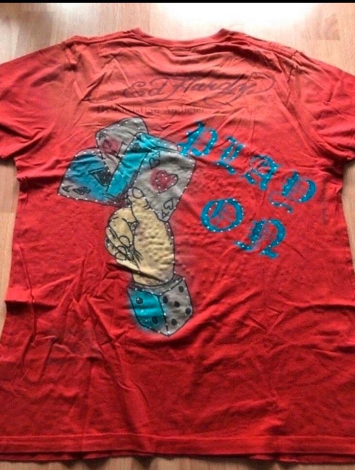 Ed Hardy  T Shirt / XL / Rot in Bocholt