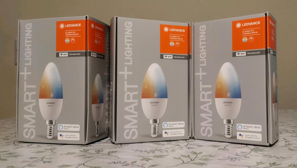 3 x Ledvance LED Smart+ Kerze 4,9W = 40W E14 matt 470lm Tunable W in Ulm