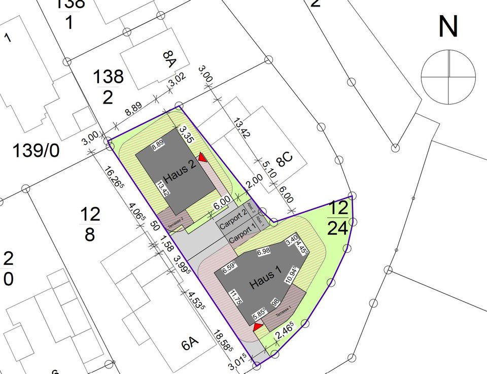 Neubau-Architektenhaus nach KfW 40+ mit PV-Anlage und Carport in Edewecht in Edewecht