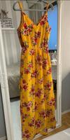 H&M Kleid lang seitlich Schlitze gelb Blumen Muster S Berlin - Spandau Vorschau