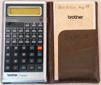 Brother 718 sr Taschen rechner calculator klapp Leder etui Unterl München - Moosach Vorschau