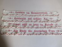 Alte Wäscheschrankborte, Handarbeit, 30/40er Jahre Thüringen - Auma Vorschau