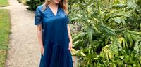 COS Kleid – Größe 34 – Elektrikblau mit türkisfarbenem Schimmer Berlin - Spandau Vorschau