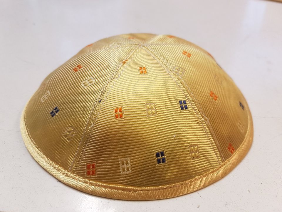 Kippa, Jarmulke, Kippah,Kipa Kinder Seide , 6 Teile,16-17cm in Moers