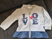 Baby Sweatjacke Sweatshirt in Grau mit LOVE Print, Gr. 80 München - Milbertshofen - Am Hart Vorschau