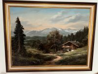 Ölgemälde Alpenlandschaft, Öl auf Leinwand, 90 x 70 cm, Bayern - Memmingen Vorschau