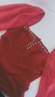Rotes SHEIN-Kleid mit Samtärmeln & Steinchen – Größe 38 Sachsen-Anhalt - Haldensleben Vorschau