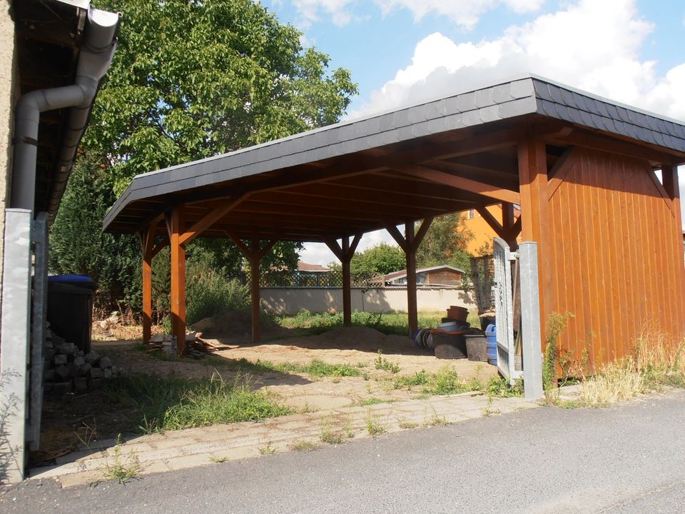 Carport Unterstand Gartenhaus Terrassendach Holzbau Pooldach in Weinböhla