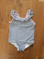 TOP ☆ Badeanzug Baby, H&M, Mädchen, marine gestreift, rosa  74/80 Bremen - Oberneuland Vorschau