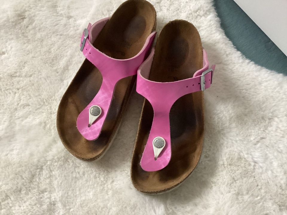 Birkenstock Gizeh pink schmal 37 ❤️ weiße Sohle ❤️ Neupreis 85€ in Waldkirch