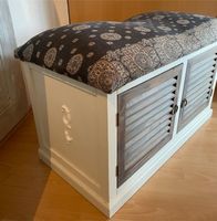 ❤️Sitzbank Schuhschrank Kommode Shabby Landhaus Paisley❤️ Rostock - Gehlsdorf Vorschau