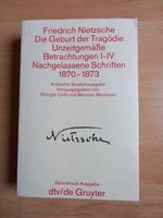 F. Nietzsche,  Kritische Studienausgabe Bd 1  dtv Nordrhein-Westfalen - Emmerich am Rhein Vorschau