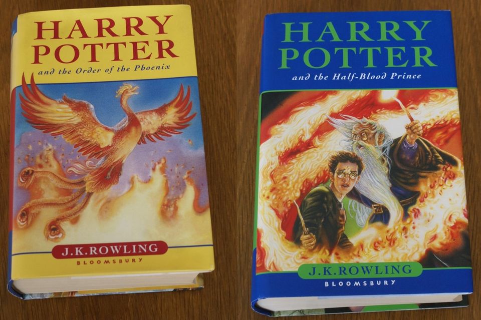 J.K. Rowling, Harry Potter, englisch, Band 5 und 6, gebunden in Dortmund