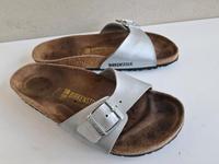 Birkenstock Madrid Birko Flor silber Gr. 39, super Zustand Hessen - Neu-Isenburg Vorschau