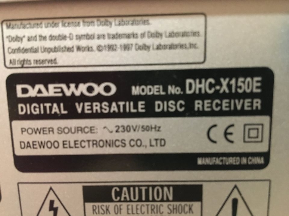 DVD Digital Receiver - Daewoo DHC-X150E in Durmersheim