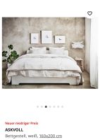 IKEA Bett “Askvoll” 160x200cm + 2x Lattenrost 80x200cm Nordrhein-Westfalen - Altenberge Vorschau