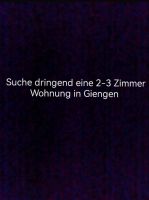 Suche dringend eine 2-3 Zimmer Wohnung in Giengen an der Brenz Baden-Württemberg - Giengen an der Brenz Vorschau