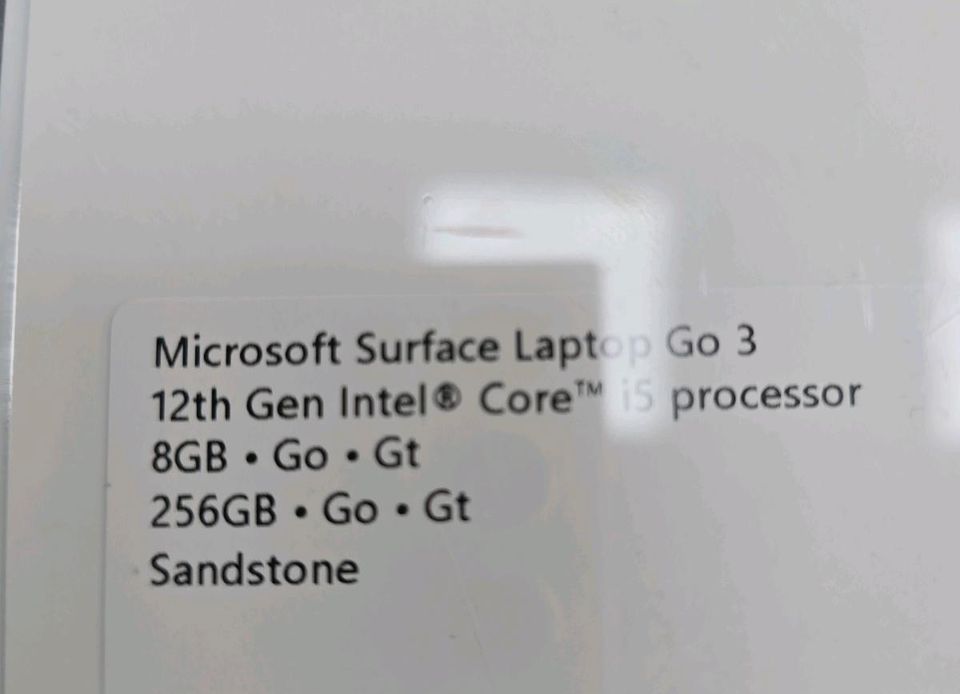 MICROSOFT SURFACE GO 3 LAPTOP  12 GEN  / VERSIEGELT/ HÄNDLER RECHNUNG in Hannover