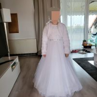 Hochwertiges Kommunionkleid mit Reifrock und Pelz-Bolero Hessen - Kelsterbach Vorschau