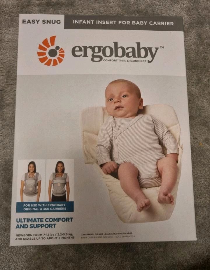 Ergobaby Original Babytrage mit Neugeborenen-Einsatz (unbenutzt!) in Oberasbach