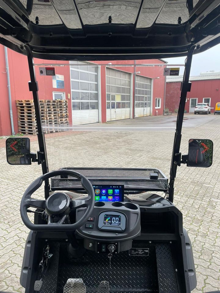 4 Sitzer Golfcart Golf Cart CAR Golfcar UWE BEIN Edition GOLF AUTO PKW GOLFAUTO GOLFCADDY CLUBCAR CLUB Caddy 2 Personen 4 Personen Golfbag NEU REDDOT Yamaha Club Precedent UTV ATV Eintracht Frankfurt in Waren (Müritz)