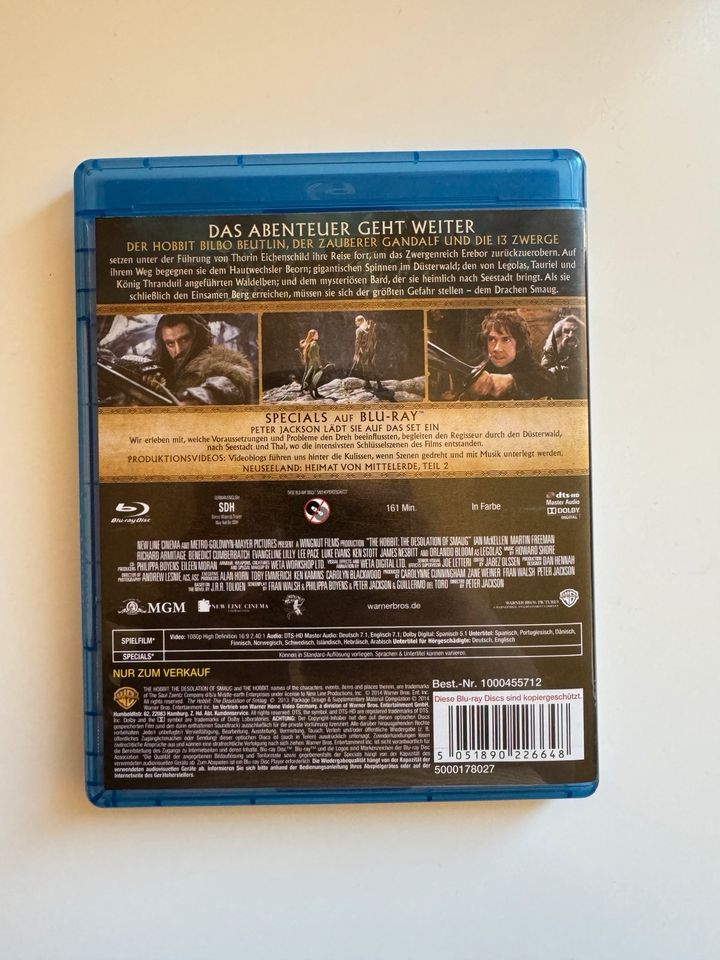 Hobbit Teil 2 Smaug’s Einöde Blu-Ray Special Edition in Asselfingen
