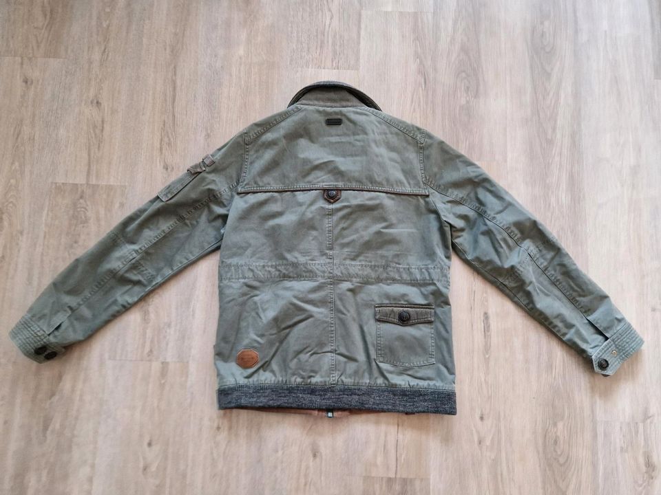 Naketano Jacke XL 56 Cargo Übergangs khaki Seitentaschen Anker in Bergisch Gladbach