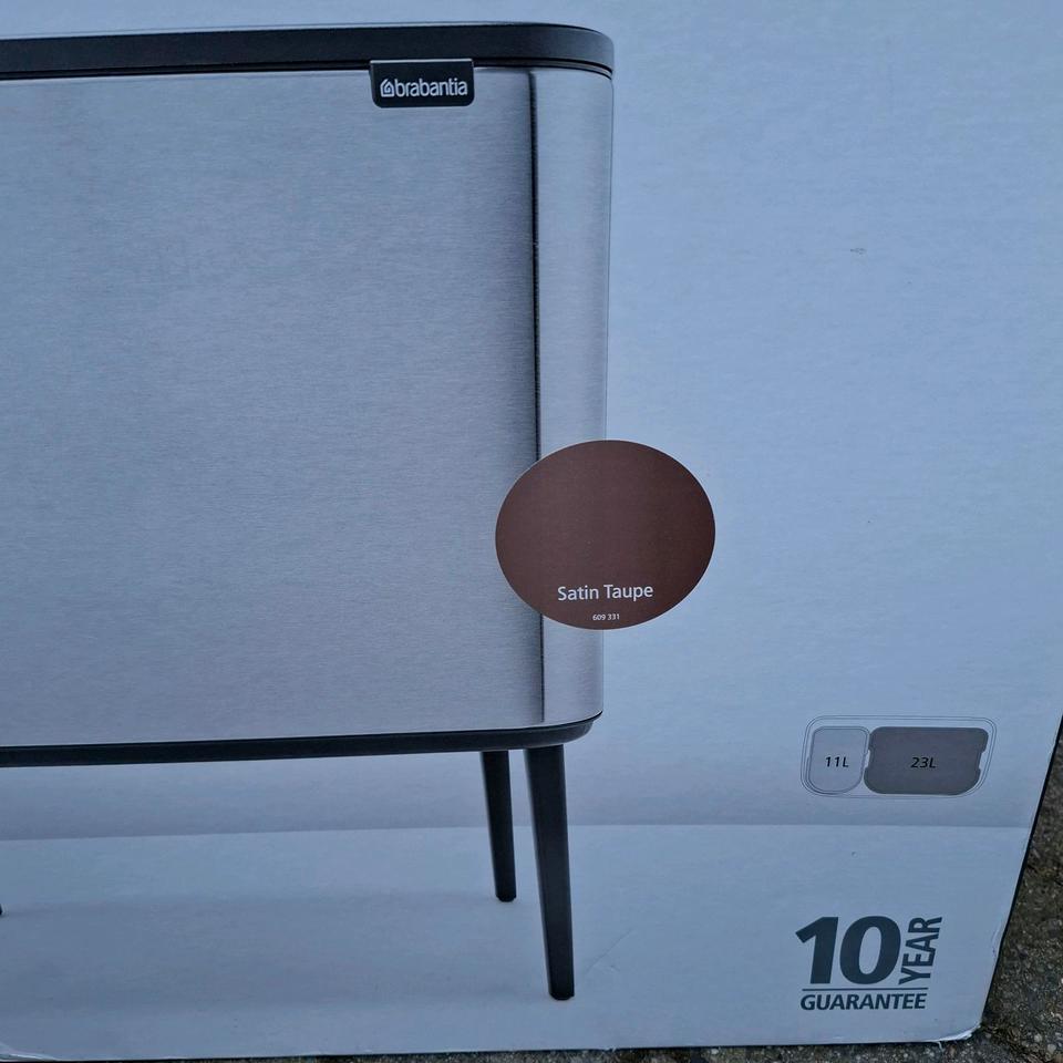 Brabantia Bo Touch Bin Mülleimer 11  + 23 L neu Satin Taupe in Bochum