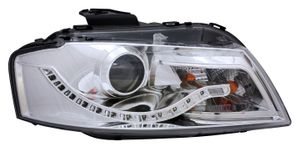 Scheinwerfer Set Daylight LED Tagfahrlicht Audi A3 8P 08-12 chrom