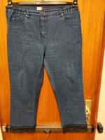 Jeans - Stretchhose Gr. 46 dunkelblau m. Spitze Niedersachsen - Seesen Vorschau