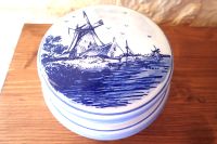 Delft Blue Deckeldose Mühlendekor Hand painted Made in Holland Nordrhein-Westfalen - Geldern Vorschau