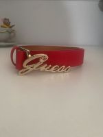 Guess Gürtel XS Rot Logo Gold Neu Hessen - Roßdorf Vorschau