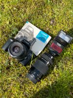 Canon EOS 1000F, analoge SLR Kamera mit 2 Objektiven+ Blitz Bayern - Regensburg Vorschau