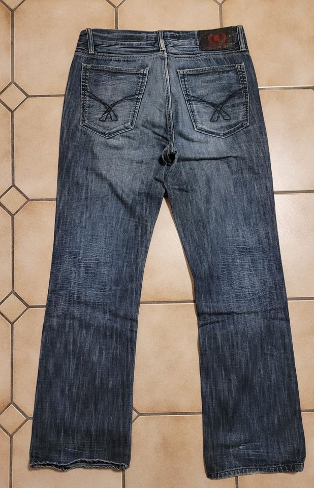 Herren Jeans Hose SMOG Größe 32/32 blau trendy in Wallerfing