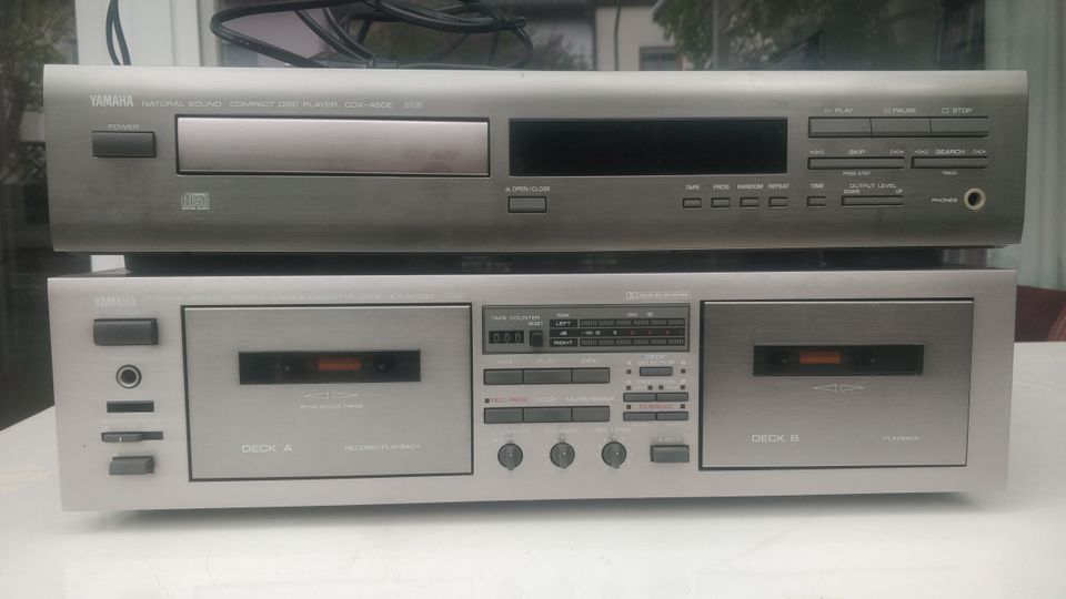 Yamaha CD-Player und Doppel-Kassettendeck in Puchheim