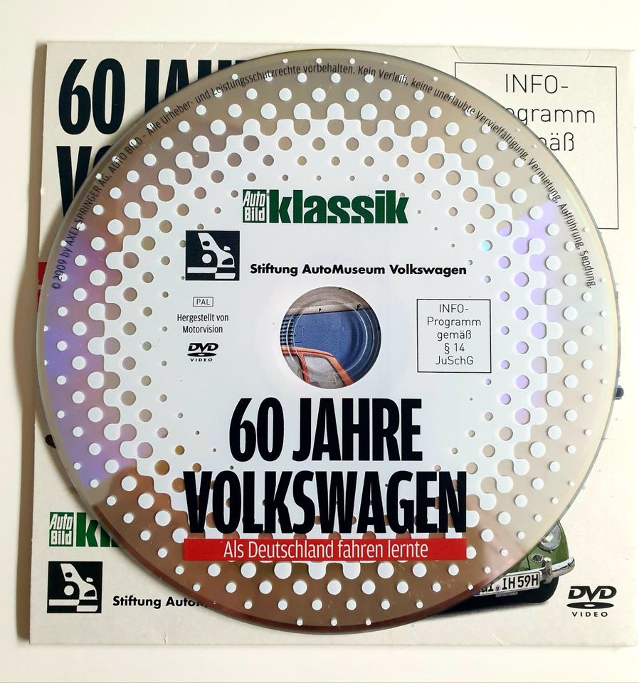 60 Jahre Volkswagen, DVD, Oldtimer, Youngtimer, Rarität in Brühl