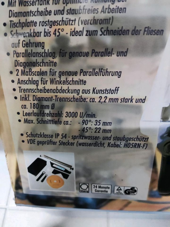 Fliesenschneider Nassschneider elektrisch für Fliesen in Köln