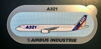 Airbus Sticker A321 AIRBUS INDUSTRIE  hellblauer Hintergrund Kreis Pinneberg - Halstenbek Vorschau