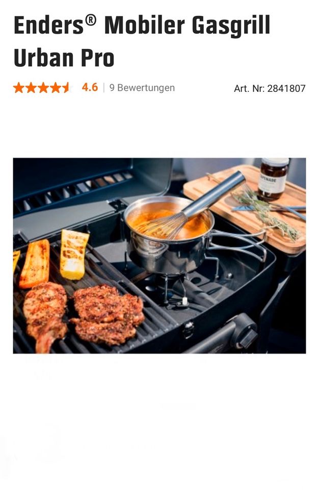 Tischgrill  Mobiler Gasgrill Urban Pro, OBI Düren in Düren