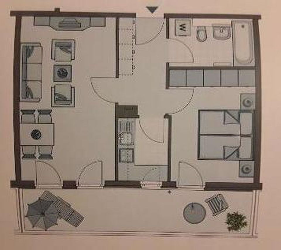 Stilvolle 2-Zimmer-EG-Wohnung mit Terrasse und EBK Schwanthalerhöhe in München