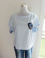KASHA Bluse Blusenshirt blau Pailletten Baumwolle Gr.36/38 wieNeu Rheinland-Pfalz - Trier Vorschau